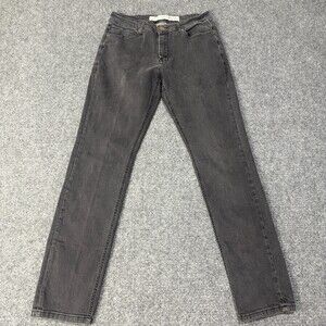 Barbell Apparel Jeans Mens 30x32 Black Straight Leg Stretch Denim